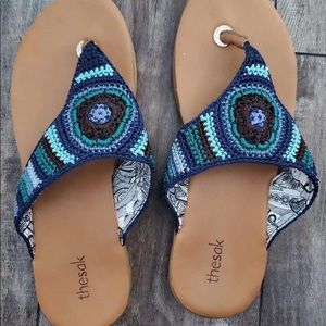 The Sak Shana sandal. Hand crocheted.